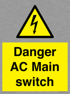 Danger AC Main switch 